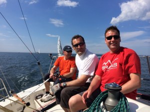 Steuermann Heiko, Trimmer Stefan und Gunther